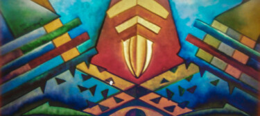 Painting titled "Retrospectiva AG003" by Antonio Guimaraes, Original Artwork, Acrylic