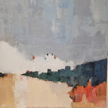 Peinture intitulée "Brouillard sur la V…" par Jean-Luc Saint-Martin, Œuvre d'art originale, Huile Monté sur Châssis en bois