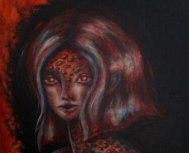 Through the void, series The limits of subjective reality Painting titled "Through the void, s…" by An Viaznikova, Original Artwork, Acrylic Mounted on Wood Stretcher frame