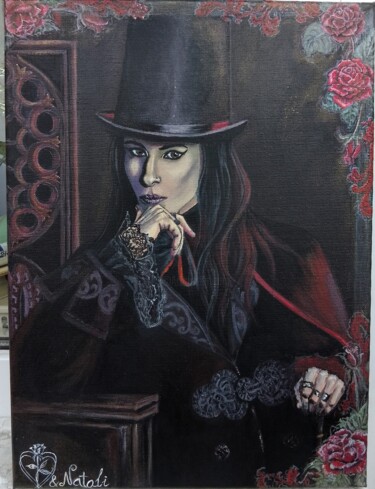 "Тёмный романтик с г…" başlıklı Tablo Наталия Русских tarafından, Orijinal sanat, Akrilik artwork_cat. üzerine monte edilmiş