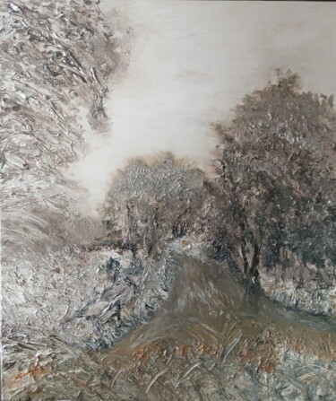 Peinture intitulée "Февраль" par Anna Kornilina, Œuvre d'art originale, Huile