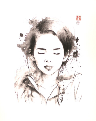 图画 标题为“Wow!” 由Marcin Filip Banasik, 原创艺术品, 石墨