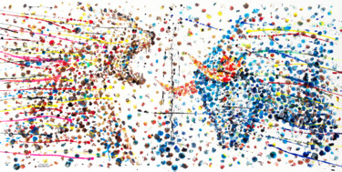 "Bull. vs. Bear" başlıklı Tablo Anatoli Voznarski tarafından, Orijinal sanat, Akrilik