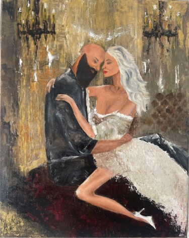 "Love Beyond Time" başlıklı Tablo Violeta Muschong tarafından, Orijinal sanat, Petrol