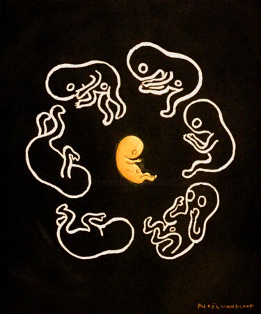 Being-alone as a mode of Being-with (BT120/121) 绘画 标题为“Being-alone as a mo…” 由Noël Van Hoof, 原创艺术品, 水彩