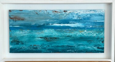 Painting titled "Océan 13 acrylique…" by Mg, Original Artwork, Acrylic