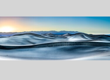 Photographie intitulée "Dunes Blue Hour 1/5…" par Philip Richard, Œuvre d'art originale, Photographie non manipulée Monté su…