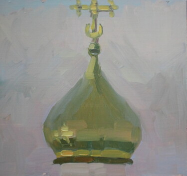 Schilderij getiteld "Купол" door Tat Ana Fedorova Popova, Origineel Kunstwerk, Olie