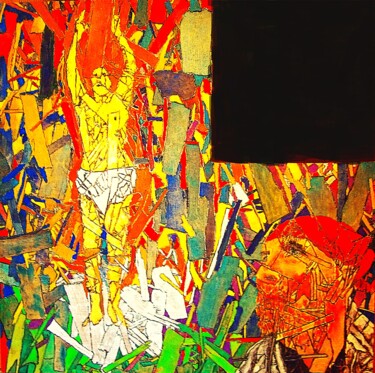 「Ascencion」というタイトルの絵画 Timothy Seeryによって, オリジナルのアートワーク, アクリル ウッドパネルにマウント