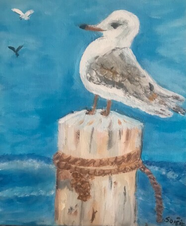 Peinture intitulée "Marcel" par Soisic, Œuvre d'art originale, Acrylique Monté sur Châssis en bois