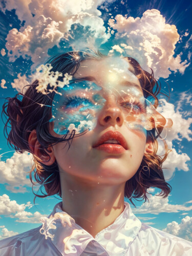 数字艺术 标题为“Celestial dreams” 由Luli Yasinovskaya (sunangel), 原创艺术品, AI生成的图像