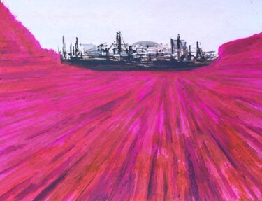 Картина под названием "Abandoned chemical…" - Milto Sideris, Подлинное произведение искусства, Акрил