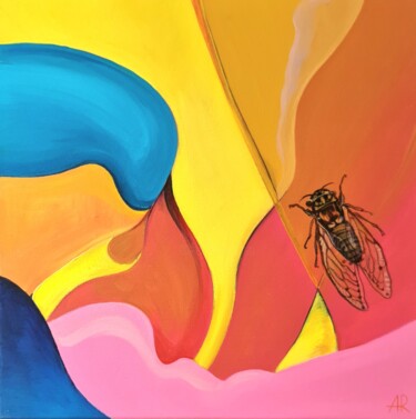 "Cicada." başlıklı Tablo Aleksandra Romanova tarafından, Orijinal sanat, Akrilik Ahşap Sedye çerçevesi üzerine monte edilmiş
