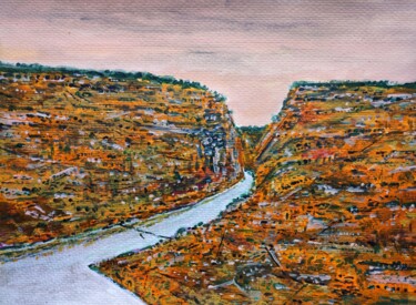 "Holiday on the hill" başlıklı Tablo Milto Sideris tarafından, Orijinal sanat, Akrilik