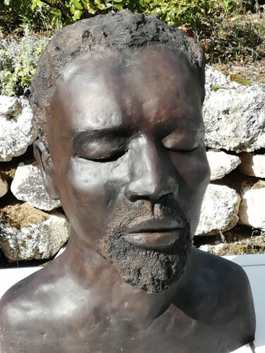 Sculpture intitulée "Seydou" par Isabelle Bodiguel, Œuvre d'art originale, Terre cuite