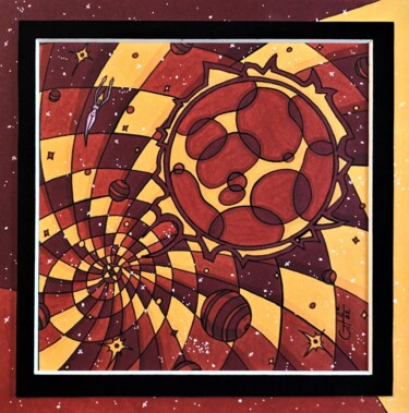 "(101) - union cosmi…" başlıklı Resim Vincent Gibert tarafından, Orijinal sanat, Işaretleyici