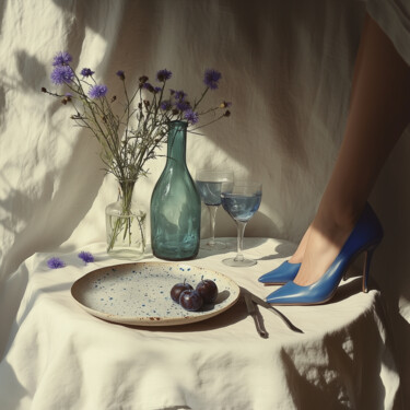 数字艺术 标题为“Dining 58” 由Nikaleona, 原创艺术品, AI生成的图像
