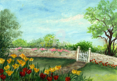 Flower Garden Wall