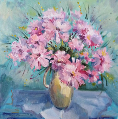 Painting titled "Букет" by Anastasiya Kozulina, Original Artwork, Acrylic