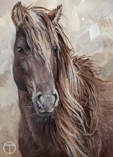 绘画 标题为“Horse 25” 由Olia Tomkova, 原创艺术品, 丙烯
