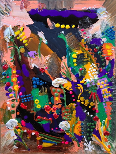 Peinture intitulée "Dans l'ordre de la…" par Muriel Cayet, Œuvre d'art originale, Acrylique Monté sur Châssis en bois