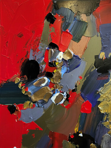Peinture intitulée "Se lier par les rim…" par Muriel Cayet, Œuvre d'art originale, Acrylique Monté sur Châssis en bois