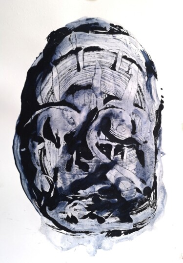 Peinture intitulée "Portrait 55/" par Massimo Quadrelli, Œuvre d'art originale, Acrylique