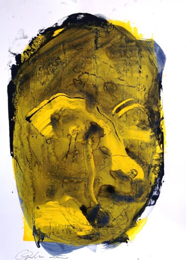 Peinture intitulée "Portrait 57" par Massimo Quadrelli, Œuvre d'art originale, Acrylique