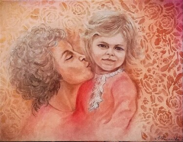 Painting titled "Любимые" by Lubov Filatova, Original Artwork, Oil