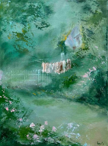 "Summer Breeze" başlıklı Tablo Olga Aksenevich tarafından, Orijinal sanat, Akrilik Ahşap Sedye çerçevesi üzerine monte edilm…