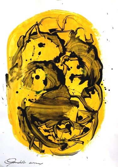 Peinture intitulée "portrait 64" par Massimo Quadrelli, Œuvre d'art originale, Acrylique