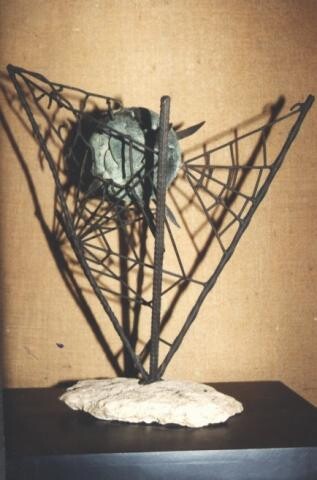 Escultura titulada "Nac (Oxlahun)" por Mario Morasan, Obra de arte original