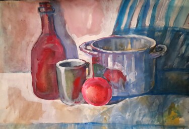 绘画 标题为“Different things of…” 由Alexey Zhucovsky, 原创艺术品, 水彩