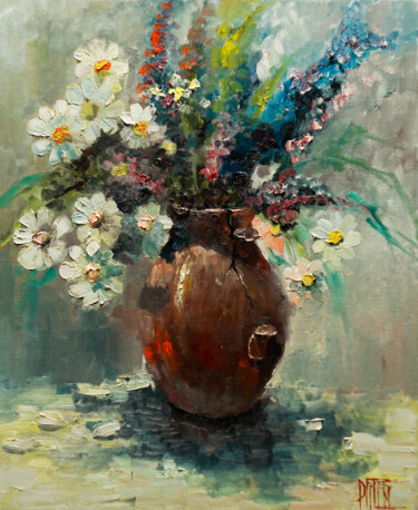 Pittura intitolato "new life" da Pavel Filin, Opera d'arte originale, Olio Montato su Telaio per barella in legno