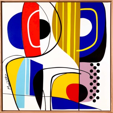 Peinture intitulée "Abstrait 2" par Muriel Matt, Œuvre d'art originale, Acrylique Monté sur Châssis en bois
