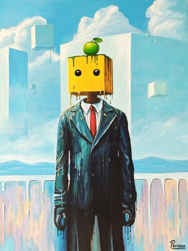 Peinture intitulée "Ceci n'est pas une…" par Laurent Perazza, Œuvre d'art originale, Acrylique Monté sur Châssis en bois