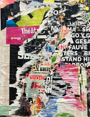 Collages intitulée "MPL 144" par Christian Gastaldi, Œuvre d'art originale, Collages Monté sur Châssis en bois