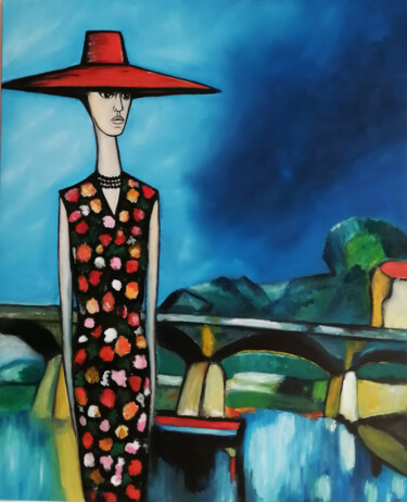 Peinture intitulée "Annabelle" par Isabelle Bodiguel, Œuvre d'art originale, Acrylique Monté sur Châssis en bois