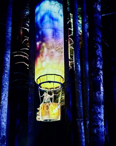 Photographie intitulée "LUMINA LES GETS" par Nathalie Dantec, Œuvre d'art originale, Photographie numérique