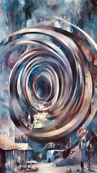 数字艺术 标题为“At The Peak Of Turb…” 由Sofia Markina, 原创艺术品, 数字油画