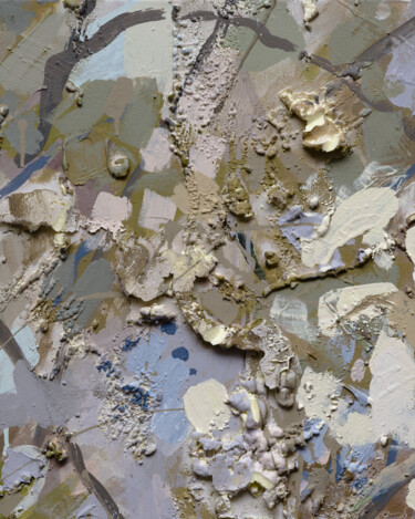 Картина под названием "2.2 Abstract floral…" - Oxerma, Подлинное произведение искусства, Акрил Установлен на Деревянная рама…