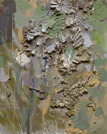 Картина под названием "2.5 Abstract floral…" - Oxerma, Подлинное произведение искусства, Акрил Установлен на Деревянная рама…