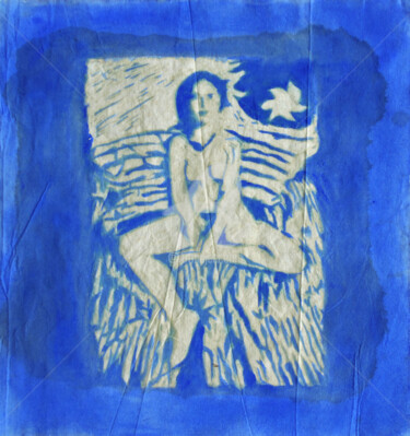 绘画 标题为“Femme Frida” 由Sara Raquel Sarangello, 原创艺术品, 丙烯