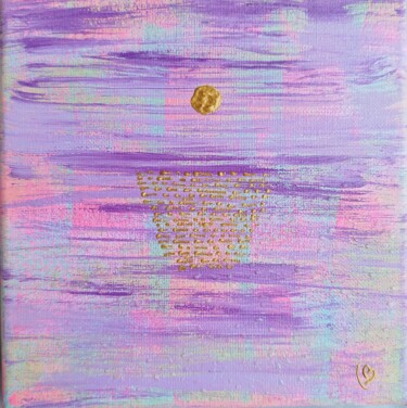 Peinture intitulée "L'OCÉAN AU CRÉPUSCU…" par Suki Artiste, Œuvre d'art originale, Acrylique Monté sur Châssis en bois