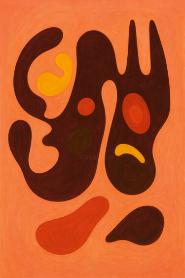 Fusion Terrestre 数字艺术 标题为“Fusion Terrestre” 由Yahya Ahssaini, 原创艺术品, 数字油画