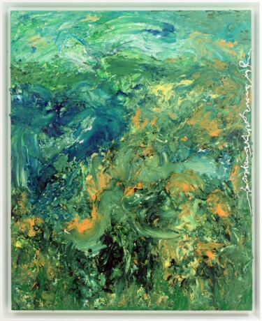 Peinture intitulée "Humming Letter #92" par Ji-An Kwon, Œuvre d'art originale, Acrylique Monté sur Châssis en bois