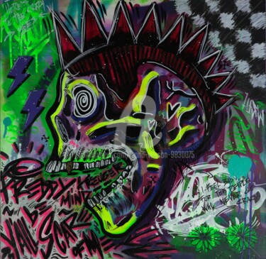 Peinture intitulée "Crazy Mind" par Luana Venson, Œuvre d'art originale, Acrylique Monté sur Châssis en bois