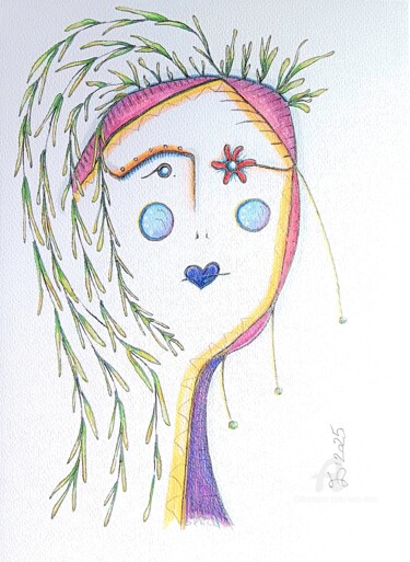 The willow's story. Spring is coming... series 图画 标题为“The willow's story.…” 由Ewa Dura, 原创艺术品, 标记