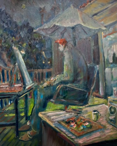 Peinture intitulée "STUDIO DAN POINT  U…" par Richard Flynn Flynn, Œuvre d'art originale, Huile Monté sur Châssis en bois