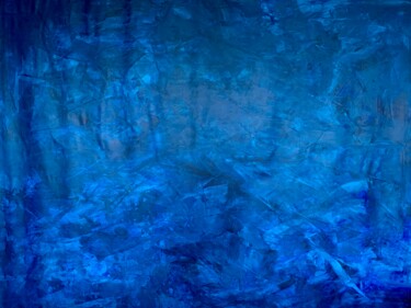 Schilderij getiteld "Blue abstract no. 0…" door Anita Kaufmann, Origineel Kunstwerk, Acryl